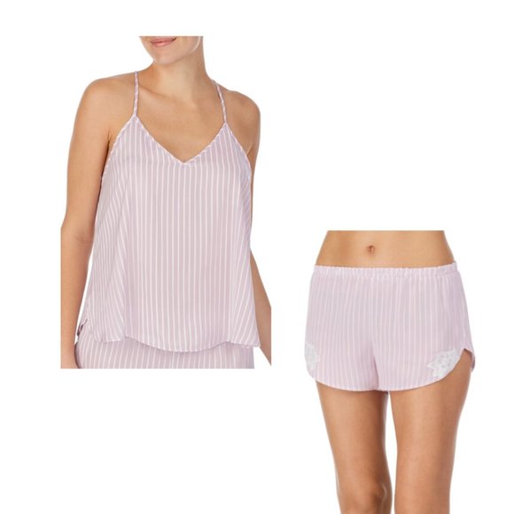 Shady Lady Lilac & White Stripe PJ Set NWT Size XXL - Picture 1 of 7